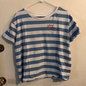 Fifth Sun Striped Crop Top